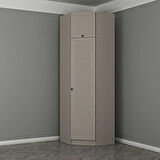 Kale 1 Kapaklı Köşe Dolap Kumtaşı Mebran Panjur + Yüklük 255CM