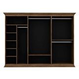 Retro 6 Kapaklı Dolap - Rahle Ceviz