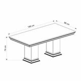 Retro Yemek Masası - Rahle Ceviz