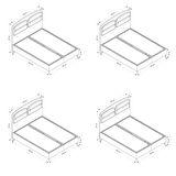 Retro Baza Başlık - Ceviz Ayak-Coco03 -Yastık Coco11 140x200