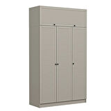 Kale 3 Mebran Panjur Kapaklı 2 Çekmeceli Dolap Ve Yüklük Kumtaşı 235CM