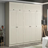 Kale 5 Kapaklı 2 İç Çekmeceli Dolap Ve Yüklük Kumtaşı Mebran İlkbahar 235CM