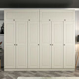 Kale 6 Kapaklı 2 İç Çekmeceli Dolap Ve Yüklük Kumtaşı Mebran İlkbahar 235CM