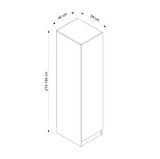 Minar Kale 1 Kapaklı Dolap İlkbahar Mebran 210CM - Kumtaşı/Kumtaşı - Askılıklı
