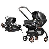 Merkür Bebe Onyx 2'si 1 Arada Oto Koltuğu Bebek Arabası Siyah