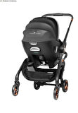 Merkür Bebe Onyx 2'si 1 Arada Oto Koltuğu Bebek Arabası Siyah