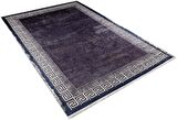 Modern Mor Geometrik Desen Dijital Baskı Hipoalerjenik Kaymaz Taban Halı Yolluk