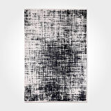 Modern Siyah Dijital Baskı Hipoalerjenik Kaymaz Taban Halı Yolluk