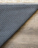 Halı Atölyesi Kahverengi Salon&Yolluk Dijital Baskılı Makinede Yıkanabilir Kaymaz Taban Saçaklı Halı HA115