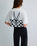 Mavi Beyaz Kadın Crop T-Shirt DMK.1613357-620_BUGS BUNNY BASKILI