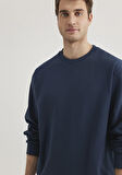 Bisiklet Yaka Gri Sweatshirt 0S10276-82183