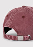 M Logo Baskılı Bordo Şapka 0911156-34965