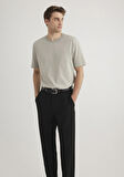 Bisiklet Yaka Gri Basic Tişört 0611596-70100