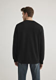 Bisiklet Yaka Siyah Sweatshirt 0S10329-900