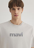 Mavi Baskılı Gri Tişört 0612522-70074