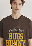 Bugs Bunny Baskılı Kahverengi Tişört 0612565-88067
