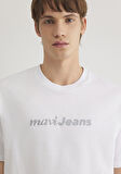 Mavi Jeans Baskılı Beyaz Tişört 0612523-620