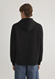 Kapüşonlu Siyah Sweatshirt 0S10326-900