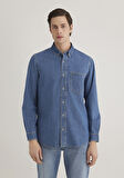Jayden Classic Denim Indigo Mavisi Jean Gömlek 0211065-89294