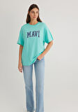 Mavi Logo Baskılı Yeşil Tişört 1600843-71750