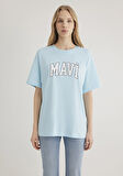 Mavi Logo Baskılı Mavi Tişört 1600843-70806