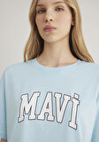 Mavi Logo Baskılı Mavi Tişört 1600843-70806