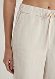 Beli Bağcıklı Bej Pantolon 1010945-35043