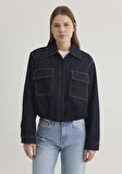 Indigo Crop Ceket 1110677-85481