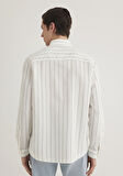 Haki Çizgili Gömlek 0211384-80692