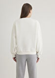 Bisiklet Yaka Ekru Sweatshirt 1S10296-70057