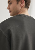Bisiklet Yaka Gri Sweatshirt 0S10337-70092