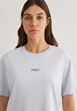 Mavi Logo Baskılı Beyaz Tişört 1612829-89201