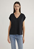 Lux Touch TENCEL TM Siyah Modal Tişört 1612943-900