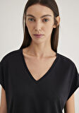 Lux Touch TENCEL TM Siyah Modal Tişört 1612943-900