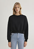 Bisiklet Yaka Siyah Sweatshirt 1S10307-900