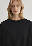 Bisiklet Yaka Siyah Sweatshirt 1S10307-900