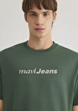 Mavi Jeans Baskılı Yeşil Tişört 0612523-81570