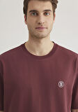 Mavi Logo İşlemeli Bordo Tişört 067074-70396
