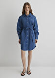 Bertina Classic Denim Indigo Mavisi Jean Elbise 1310618-89426