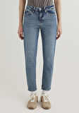 Cindy Gold Shape Puslu Indigo Mavisi Jean Pantolon 100277-89183