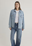 Luna 90lar Açık Mavi Jean Ceket 1110177-89165