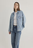 Luna 90lar Açık Mavi Jean Ceket 1110177-89165