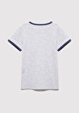 Nakış Detaylı Gri Tişört 7610267-88467