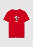 Peanuts Baskılı Kırmızı Tişört 7610320-70471