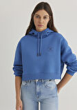 Kapüşonlu Mavi Sweatshirt 1S10305-70885