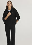 Mavi Logo Baskılı Fermuarlı Siyah Sweatshirt 1S10306-900