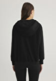 Mavi Logo Baskılı Fermuarlı Siyah Sweatshirt 1S10306-900