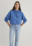 Kapüşonlu Mavi Sweatshirt 1S10305-70885