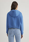Kapüşonlu Mavi Sweatshirt 1S10305-70885