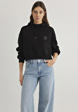 Kapüşonlu Siyah Sweatshirt 1S10305-900